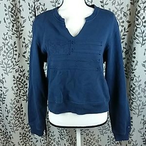 Tommy Hilfiger crop v-neck sweater